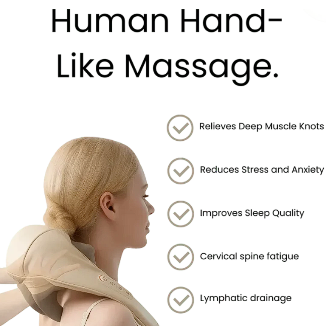 𝐄𝐚𝐬𝐲𝐂𝐨𝐦𝐟𝐨𝐫𝐭™ Neck & Shoulder Massager– جهاز تدليك الرقبة والكتف