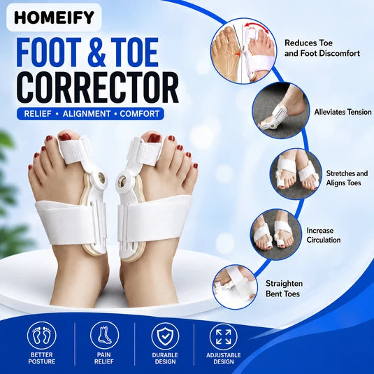𝐇𝐞𝐚𝐥𝐭𝐡𝐂𝐚𝐫𝐞™ Bunion Corrector - مسكن ومصحح لورم إبهام القدم