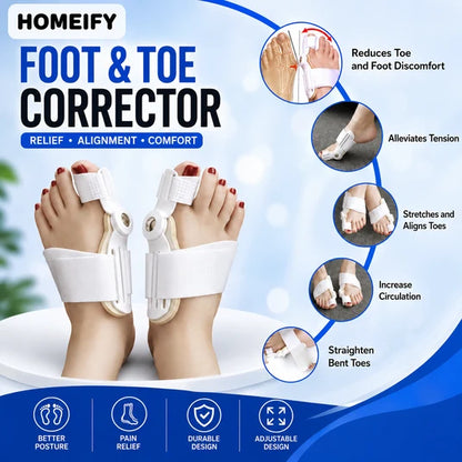 𝐇𝐞𝐚𝐥𝐭𝐡𝐂𝐚𝐫𝐞™ Bunion Corrector - مسكن ومصحح لورم إبهام القدم