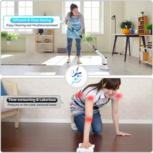 𝐂𝐥𝐞𝐚𝐧𝐌𝐚𝐱™ HeavyDuty 9-in-1 Electric Spin Cleaner